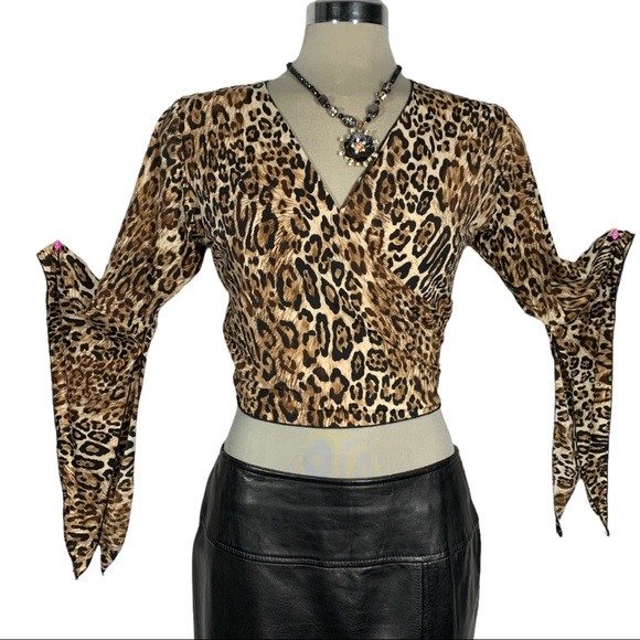 SHARIF Leopard Short  Top Size M - Picture 11 of 14